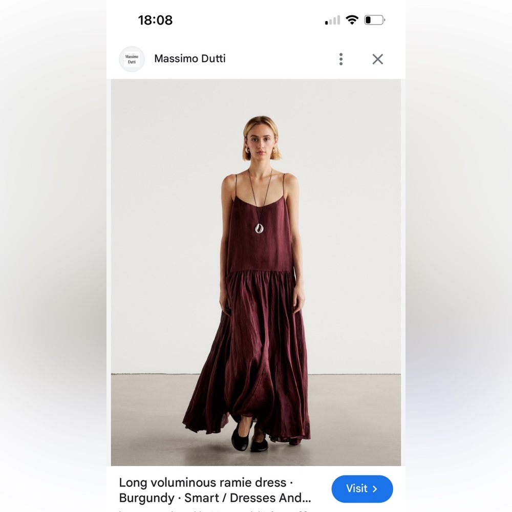 ISO Massimo dutti burgundy dress! ISO size XS